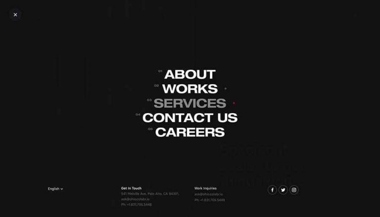 Hamburger Menu: Centered