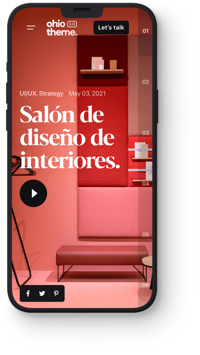 Slider with Centered Details