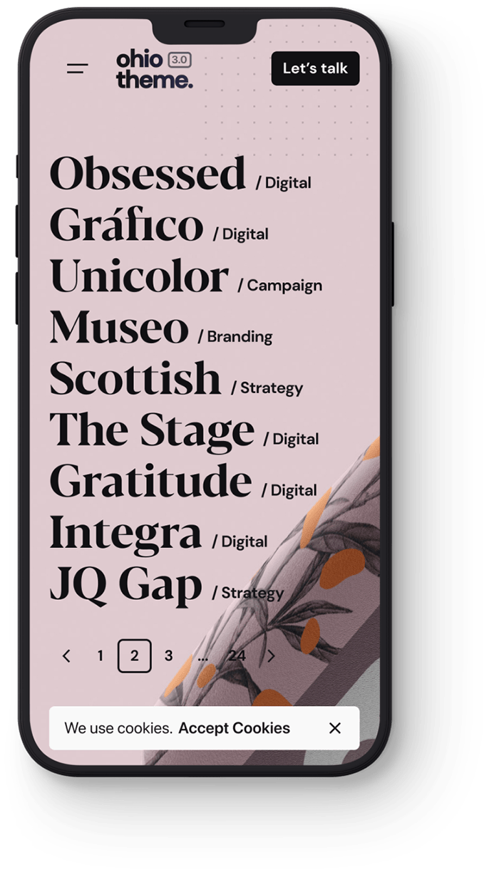Slider with Centered Details